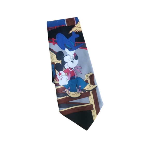 Disney Other - Vintage 90's Cowboy Mickey Mouse Western Disney Tie